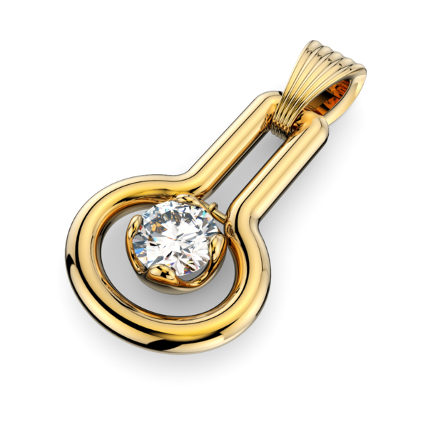 Colgante Albada Oscilante Oro 750/000 diamante 0,10 CTS